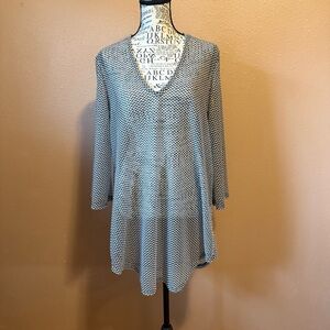 Jordan Black and White Swimsuit Coverup